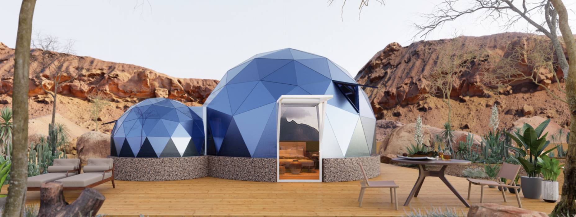 君山区球形智能光伏玻璃星空房